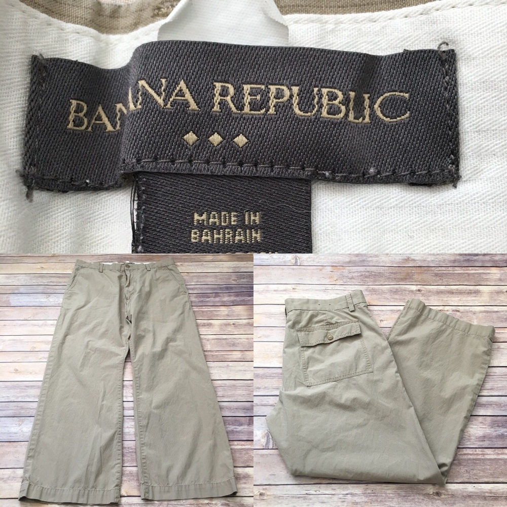 Size 34x30 Banana Republic Pinstriped Chino Pants